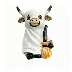 Halloween Highland Cow Figurine