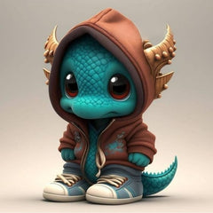 Dinosaur Elf Sculpture