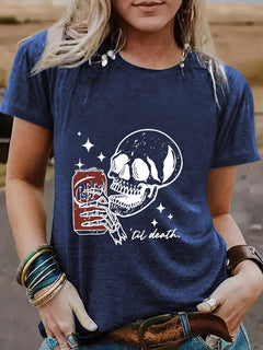Skull cola til death t-shirt
