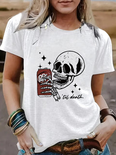 Skull cola til death t-shirt