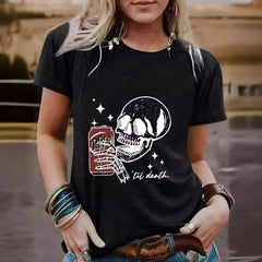 Skull cola til death t-shirt