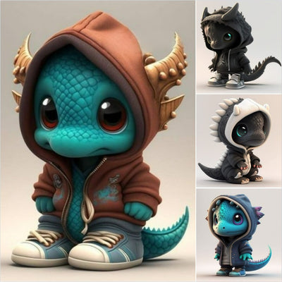 Dinosaur Elf Sculpture