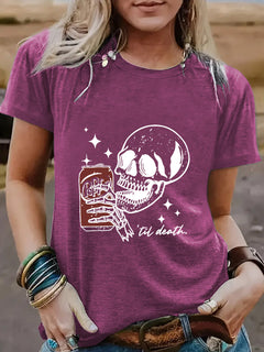 Skull cola til death t-shirt