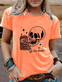 Skull cola til death t-shirt