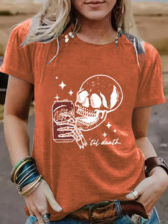Skull cola til death t-shirt