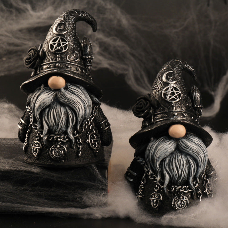 Gothic Wizard Dwarf Dark Decor