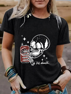 Skull cola til death t-shirt