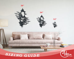 Skull in the Wall Metal Art | Indoor Outdoor | Up to 36" | Over 20 Color Options