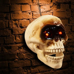 Spooky Skull Heads With Motion Sensor