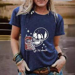 Skull cola til death t-shirt