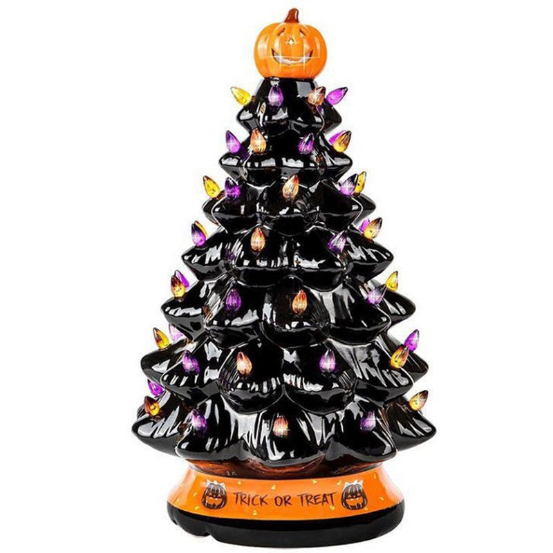 Black Halloween Tree Lamp