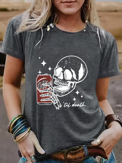 Skull cola til death t-shirt