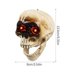 Spooky Skull Heads With Motion Sensor
